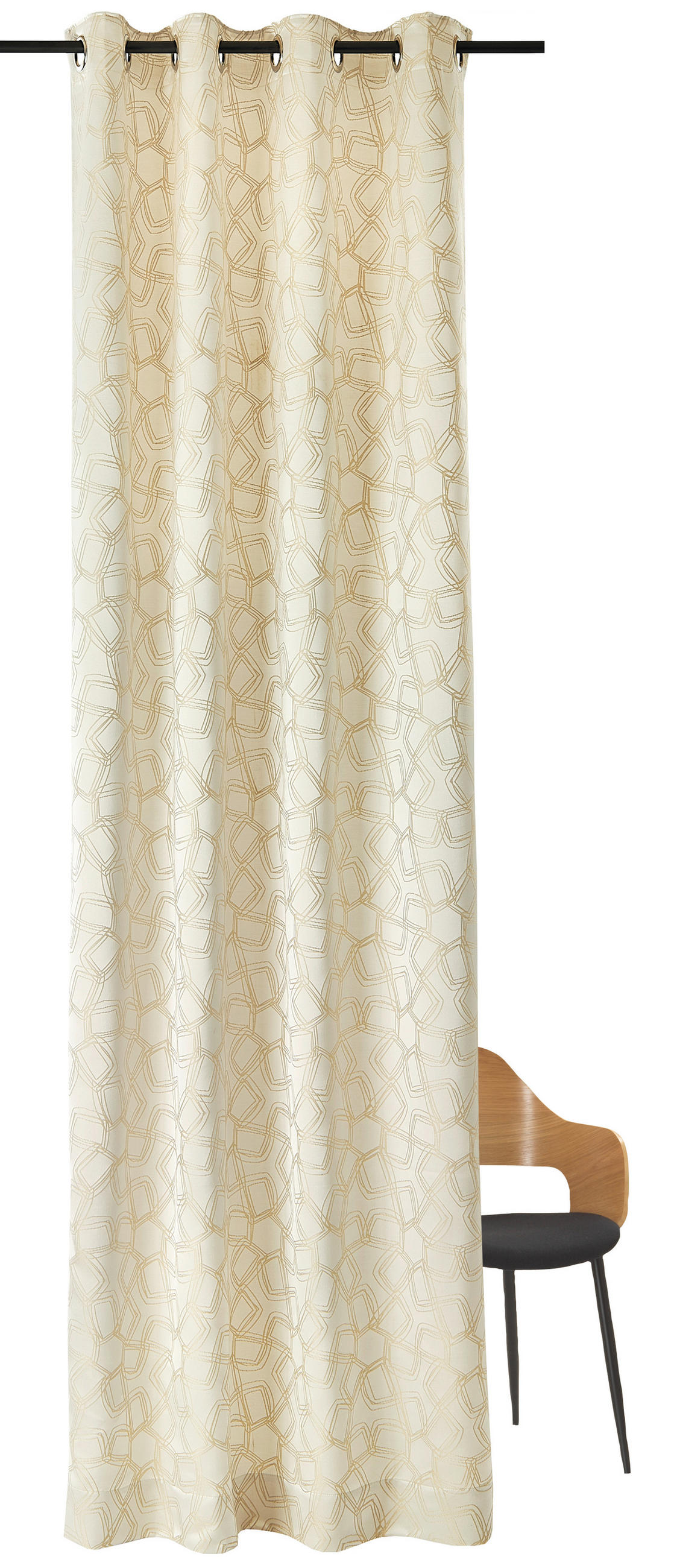 ÖSENSCHAL SW-Turn blickdicht 140/250 cm   - Beige/Creme, Design, Textil (140/250cm) - Schöner Wohnen
