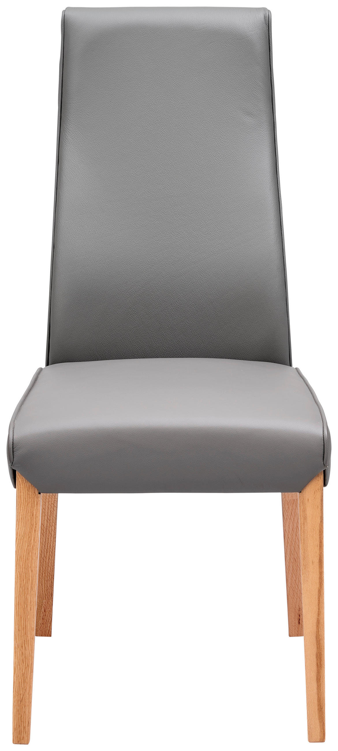STUHL  in Echtleder pigmentiert  - Konventionell, Leder/Holz (47/104/61cm) - Livetastic