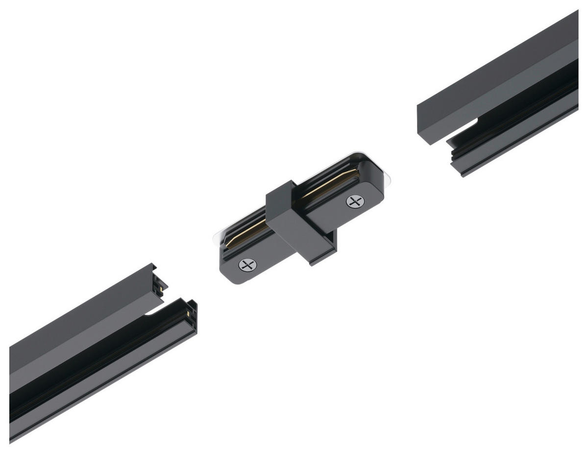 SCHIENENSYSTEM - Schwarz, Basics, Kunststoff/Metall (3,3/2/7,1cm) - MAYTONI