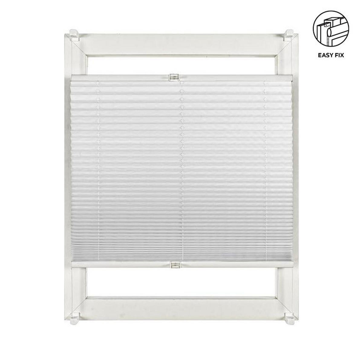 PLISSEE 50/130 cm  - Weiß, KONVENTIONELL, Textil (50/130cm) - Homeware