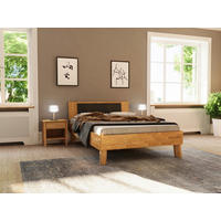 BETT - Wildeiche/Naturfarben, MODERN, Holz (140/200cm) - MID.YOU