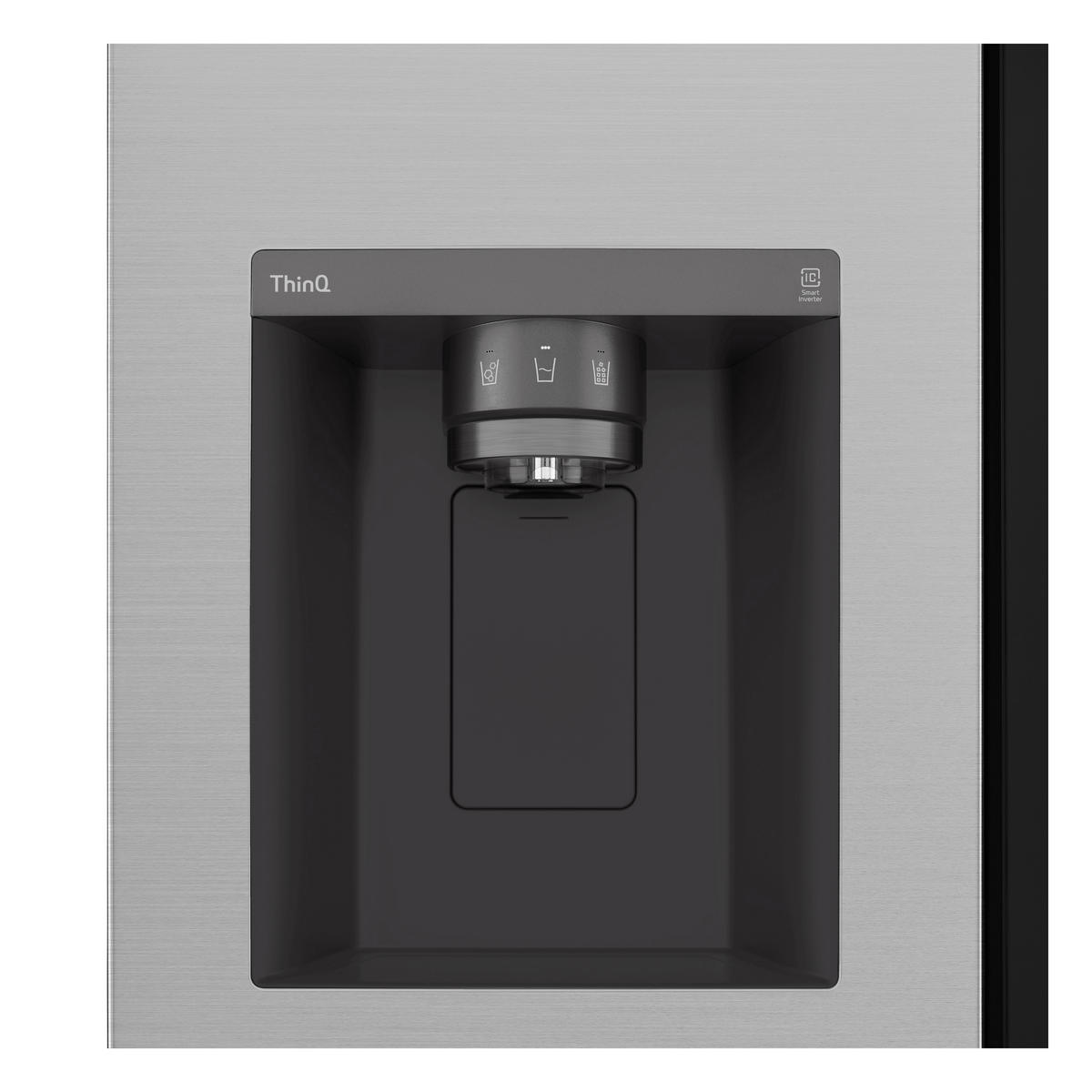 SIDE-BY-SIDE 91,3/179/73,5 cm GSGV81PYLL  - Silberfarben, Trend, Glas/Kunststoff (91,3/179/73,5cm) - LG