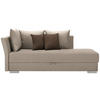 HEVERŐ textil bézs  - bézs/krómszínű, Design, műanyag/textil (220/93/100cm) - Xora