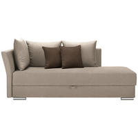 HEVERŐ textil bézs  - bézs/krómszínű, Design, műanyag/textil (220/93/100cm) - Xora