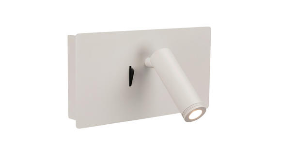 LED-WANDLEUCHTE LANCASTER - Weiß, Basics, Metall (23/9-16/12cm) - Novel