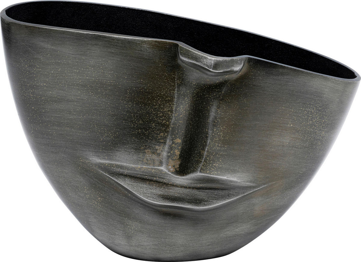 DEKOVASE  - Anthrazit, Trend, Metall (22/31/11cm) - Kare-Design