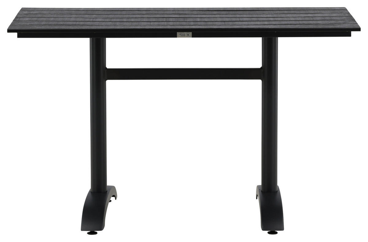UTEBORD metall rektangulär  - svart, Klassisk, metall (120/70/74cm) - Gardenson