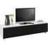 TV-ELEMENT 180/43/42 cm - Alufarben/Schwarz, Design, Glas/Holzwerkstoff (180/43/42cm) TV-ELEMENT 180/43/42 cm - Alufarben/Schwarz, Design, Glas/Holzwerkstoff (180/43/42cm)