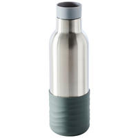 HŐSZIGETELT PALACK 0.45 l  - világosszürke/nemesacél, Trend, műanyag/fém (7/23cm) - Homeware Profession.