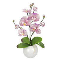 ORCHIDEE  - Violett/Weiß, Basics, Keramik/Textil (35cm)