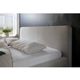POLSTERBETT gepolstertes Kopfteil, Bettkasten, Lattenroste 180/200 cm  in Beige  - Beige/Naturfarben, Design, Holz/Textil (180/200cm) - Xora