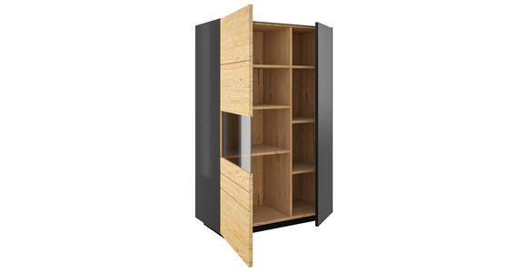 HIGHBOARD 91/141/40 cm  - Wildeiche/Anthrazit, Natur, Holz/Holzwerkstoff (91/141/40cm) - Dieter Knoll