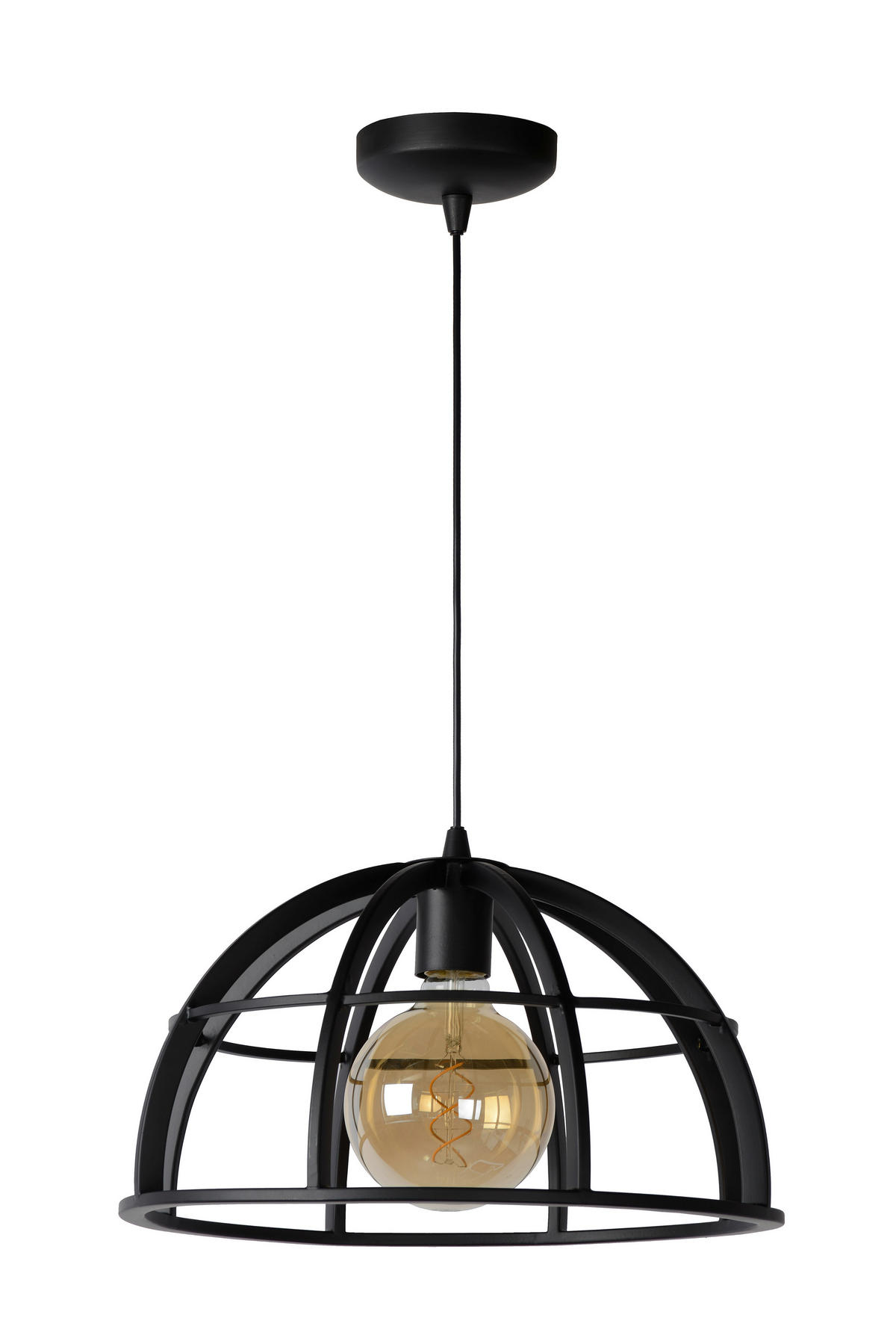 LED-KRONLEUCHTER 40/40/40 cm   - Schwarz, KONVENTIONELL, Metall (40/40/40cm) - Lucide