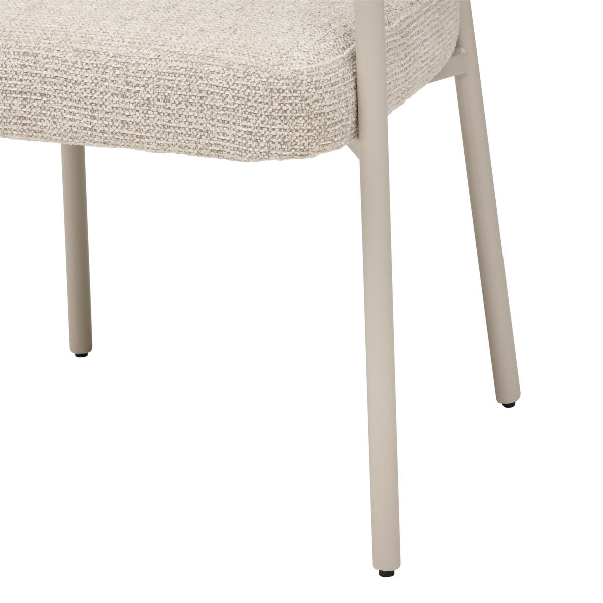 ARMLEHNSTUHL   Webstoff  - Beige/Creme, MODERN, Textil/Metall (65/79/58cm) - MID.YOU