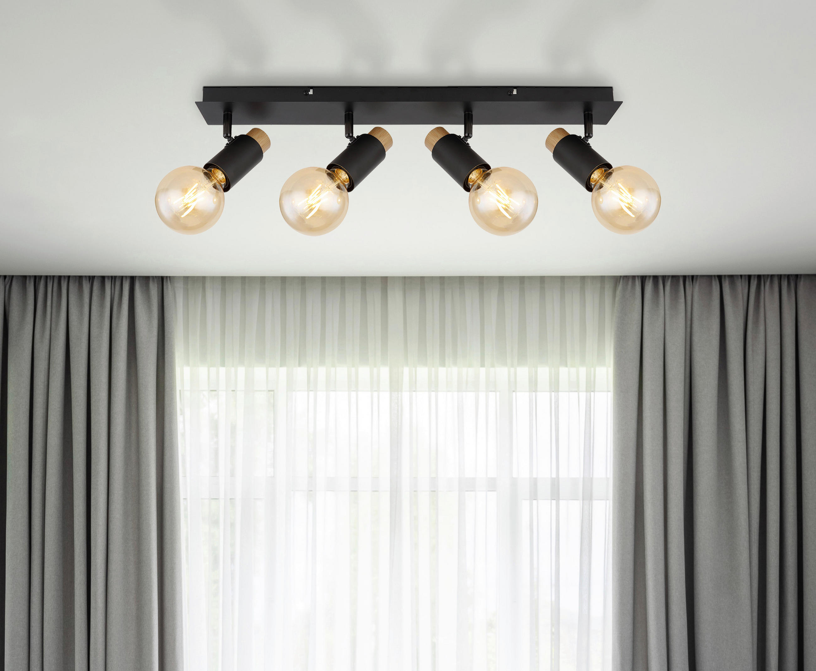 STRAHLER Matti 65,5/8/14,5 cm   - Dunkelbraun/Schwarz, Design, Holz/Metall (65,5/8/14,5cm) - Globo