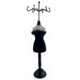 SCHMUCKHALTER - Schwarz/Weiß, LIFESTYLE, Holz/Holzwerkstoff (12/37cm) - Ambia Home