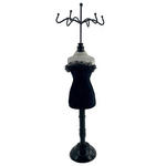 SCHMUCKHALTER - Schwarz/Weiß, LIFESTYLE, Holz/Holzwerkstoff (12/37cm) - Ambia Home