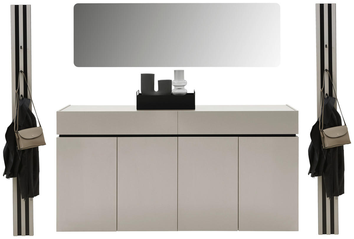 GARDEROBE 4-teilig  in 230/199/40 cm  - Kaschmir, Design, Holzwerkstoff (230/199/40cm) - Voleo