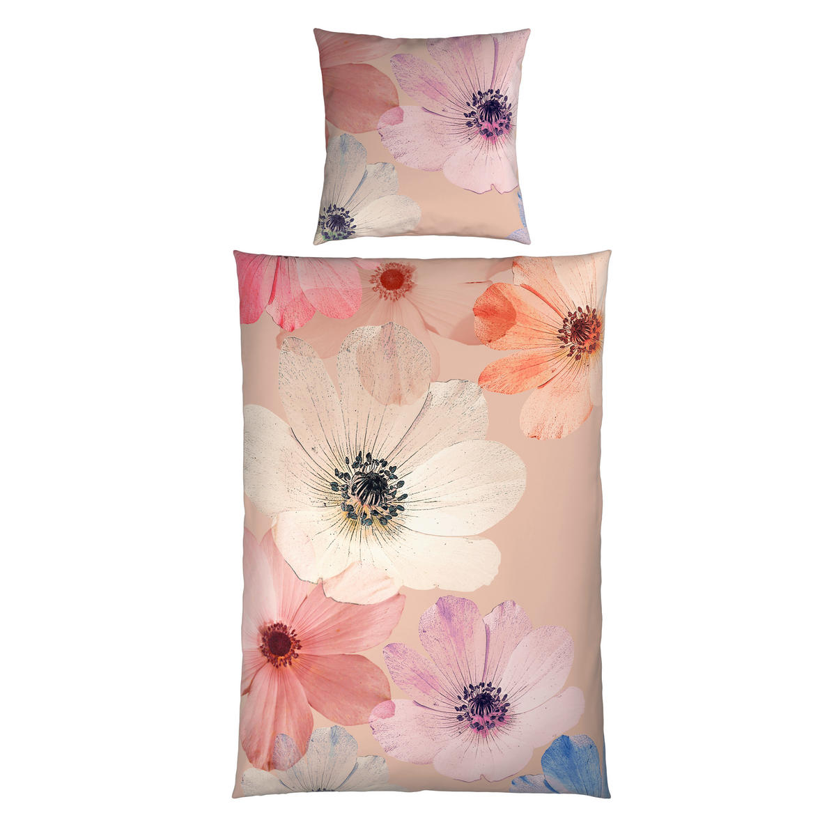 WENDEBETTWÄSCHE Satin 155/220 cm  - Beige, Textil (155/220cm) - Bio:Vio