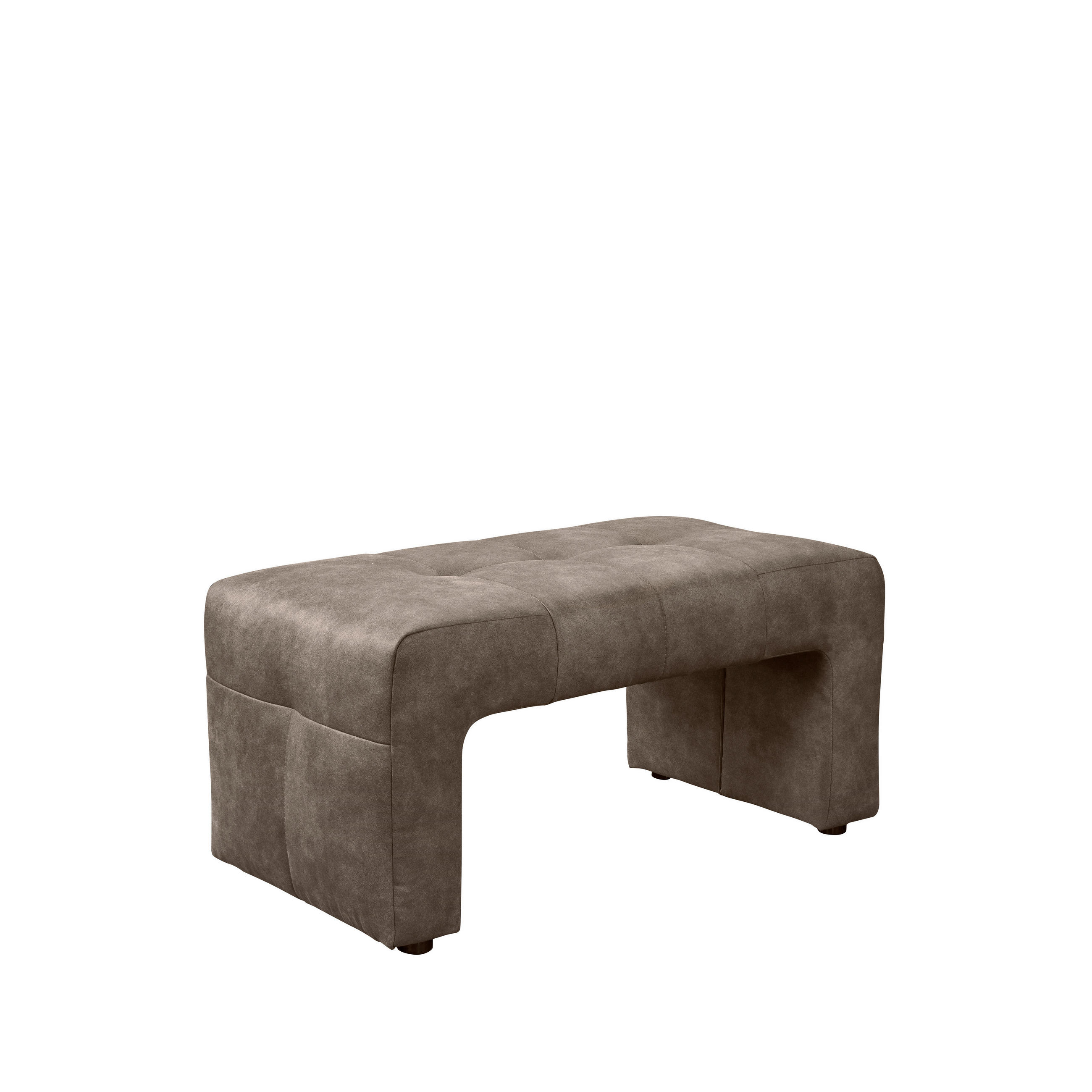 SITZBANK in Holz, Textil, Holzwerkstoff Taupe  - Taupe/Schwarz, MODERN, Holz/Holzwerkstoff (100/51/54cm) - Livetastic