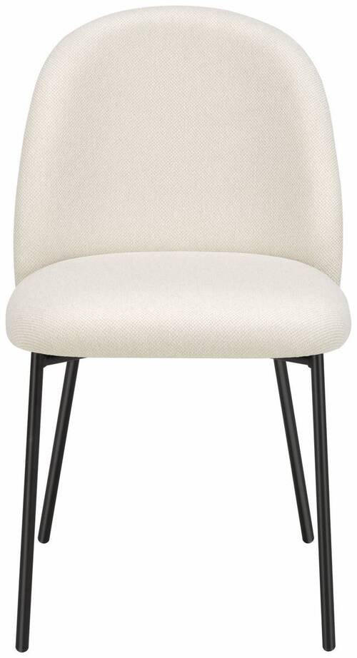 STUHL Struktur Schwarz, Sandfarben  - Sandfarben/Schwarz, Design, Textil/Metall (46/81/57cm) - Lomoco