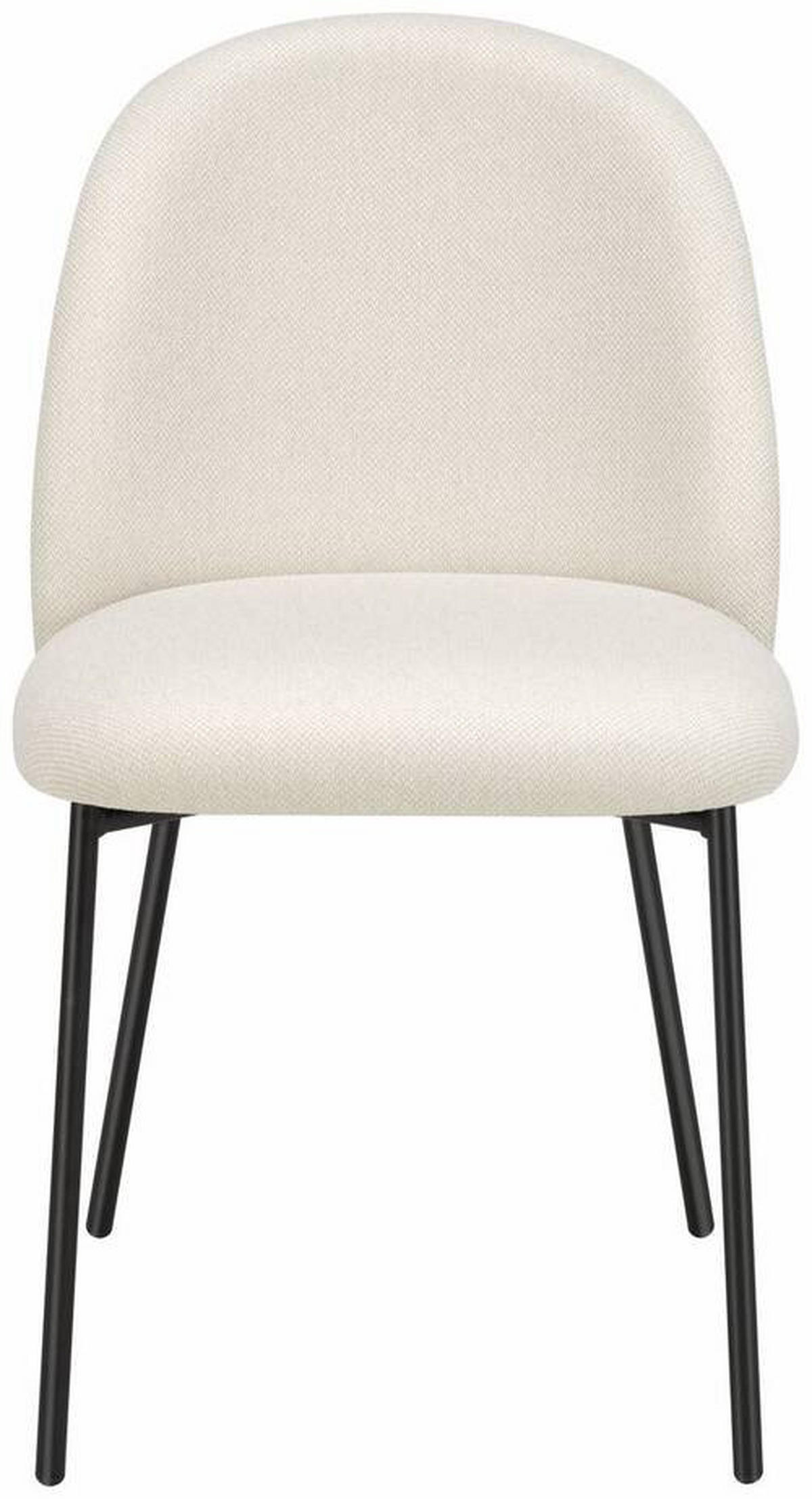 STUHL Struktur Schwarz, Sandfarben  - Sandfarben/Schwarz, Design, Textil/Metall (46/81/57cm) - Lomoco