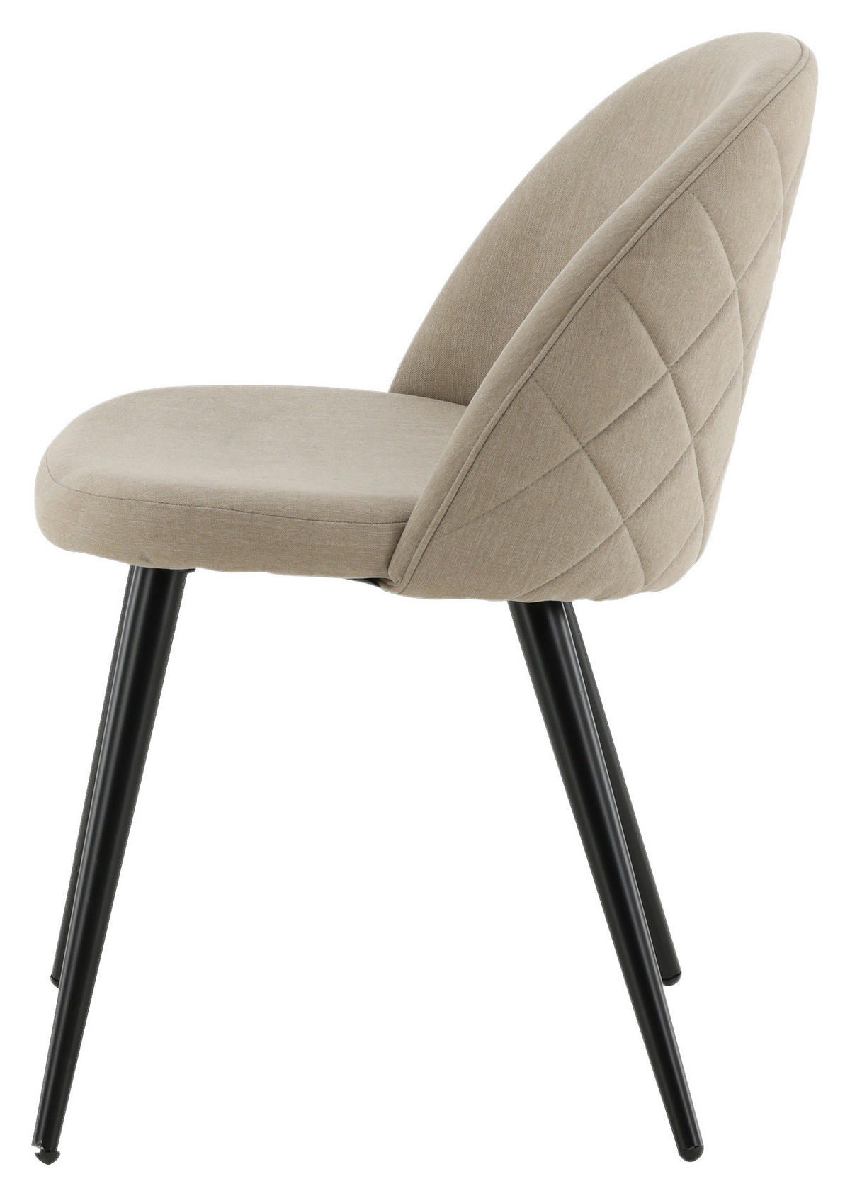 STOLSET stål  - beige/svart, Design, metall/textil (50/76,5/57cm) - Livetastic