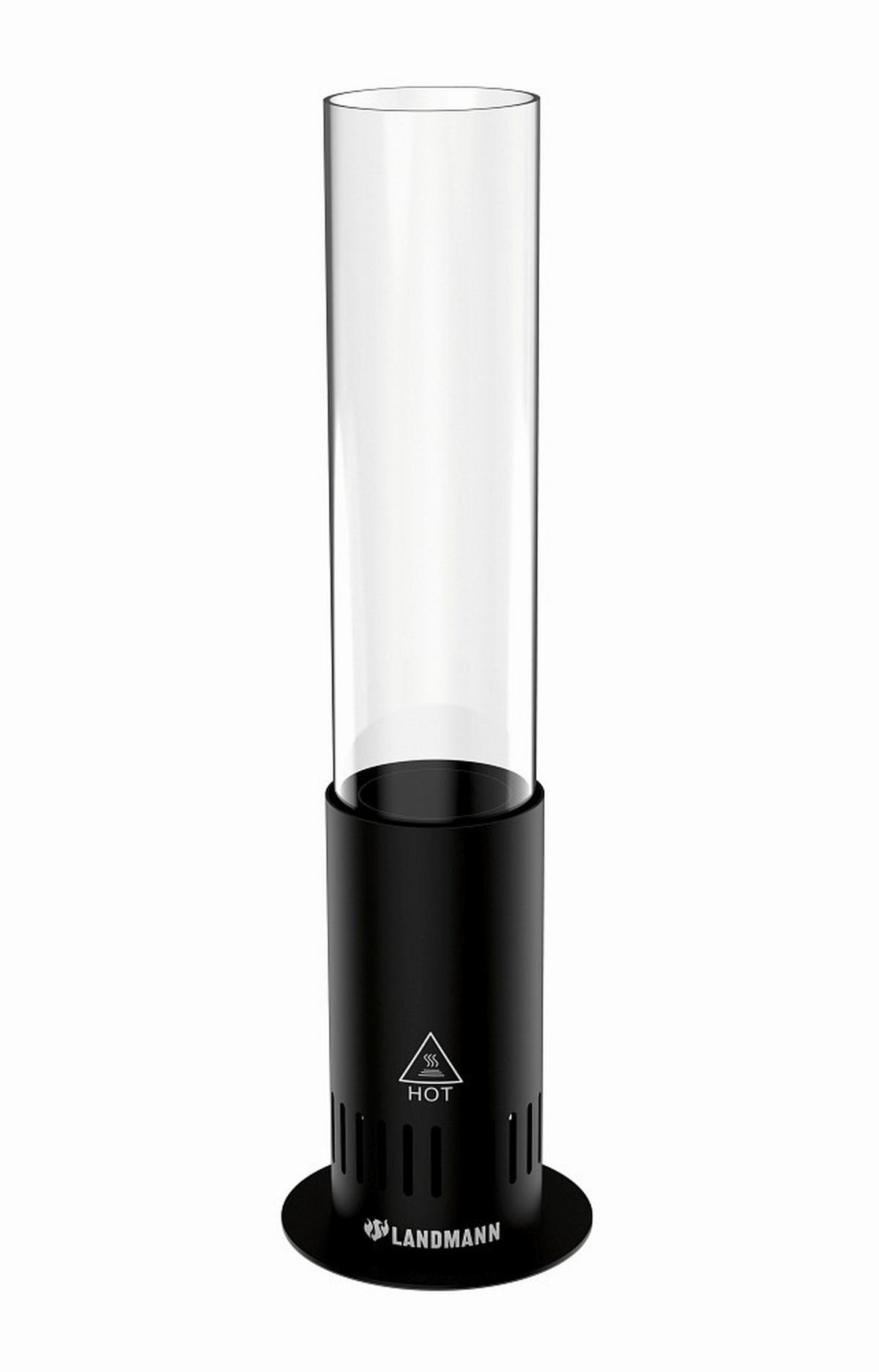 FEUERSTELLE  - Schwarz, Basics, Glas/Metall (10,8/53cm) - Landmann