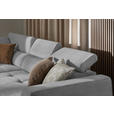 ECKSOFA Silberfarben Struktur  - Silberfarben/Schwarz, Design, Kunststoff/Textil (205/284cm) - Xora