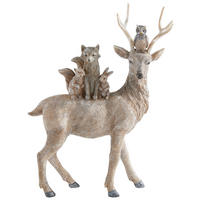 DEKOHIRSCH  - Beige, Basics, Kunststoff (28/35/10cm)