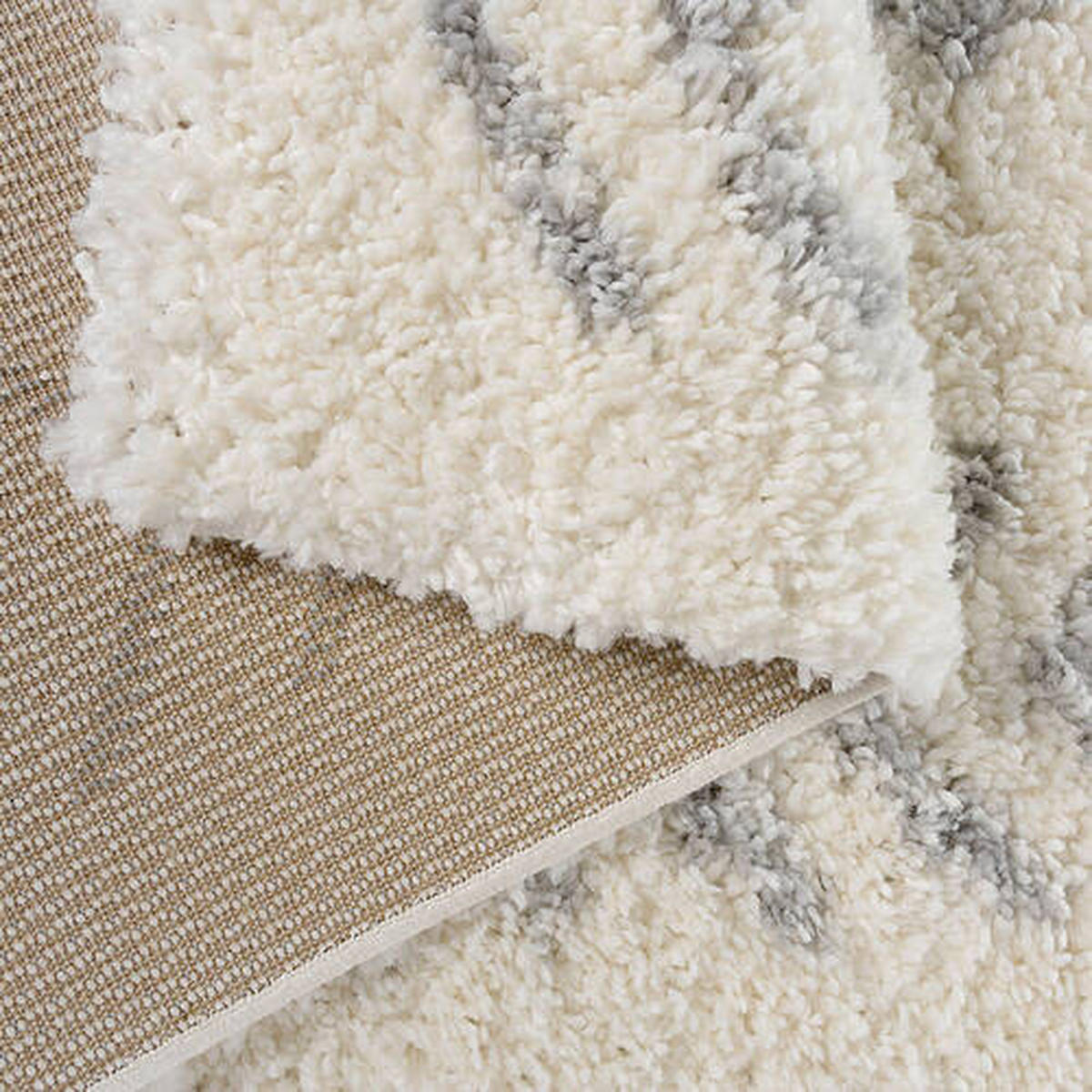 RYAMATTA 120/170 cm ETHNO-SHAGGY  - grå, Basics, textil (120/170cm)