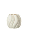 VASE  - Weiss, Basics, Keramik (23/23/22cm) - Ambia Home