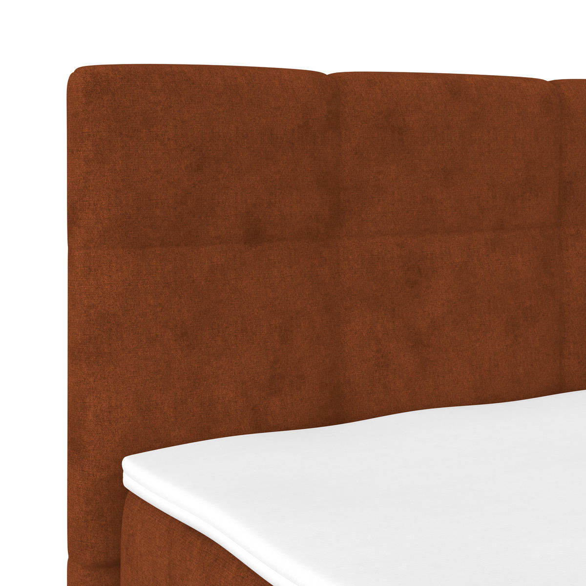 POLSTERBETT Bettkasten, Topper 180/200 cm  in Rostfarben  - Rostfarben/Schwarz, MODERN, Kunststoff/Textil (180/200cm) - MID.YOU