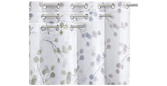 ÖSENVORHANG halbtransparent - Grün, KONVENTIONELL, Textil (135/245cm) - Esposa