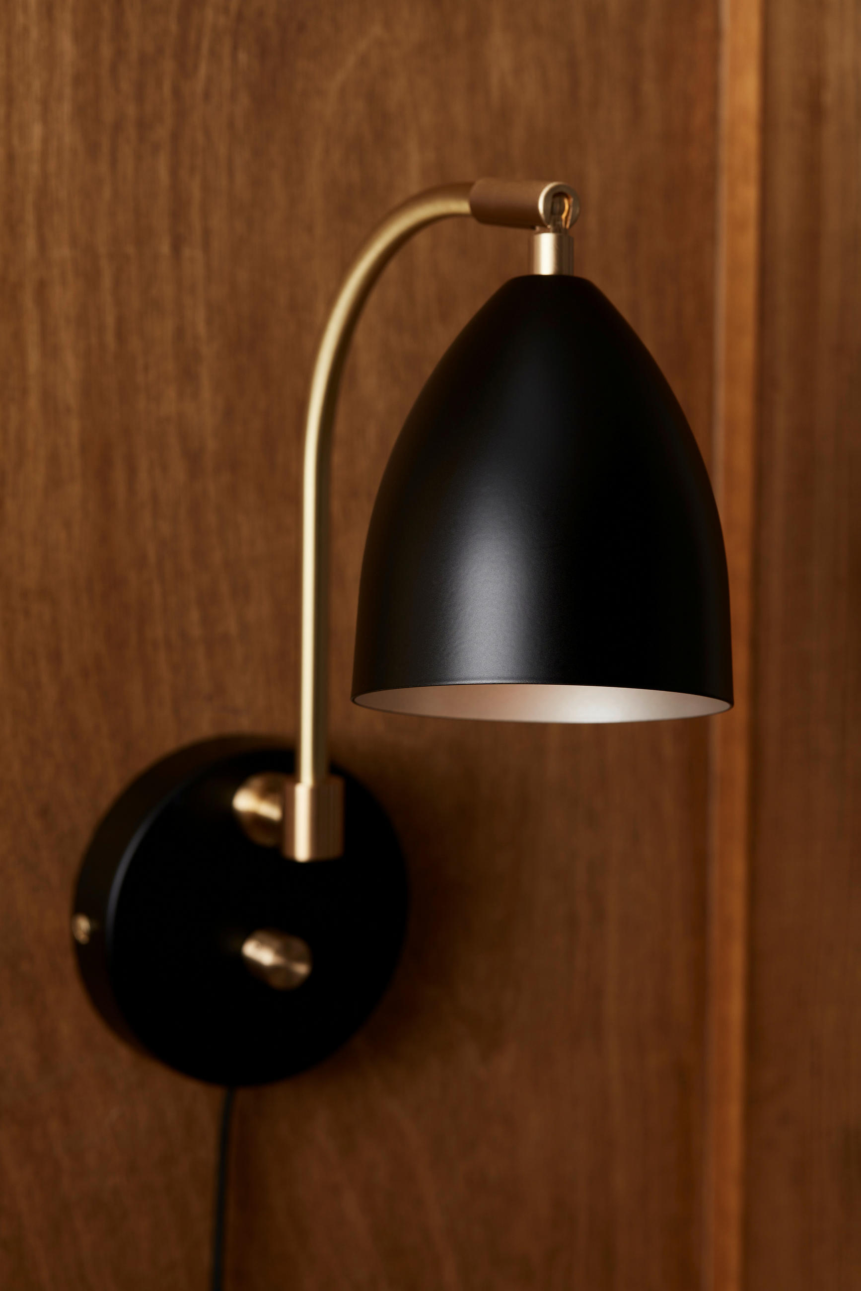 Thumbnail - Belid Wandleuchte Deluxe, Schwarz, Messing, Metall, 28.3x22.7x10.5 cm, CE, Lampen & Leuchten, Innenbeleuchtung, Wandleuc...