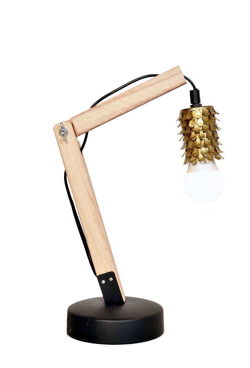 P & B STOLNÍ LAMPA, E27, 16/13/38,5 cm