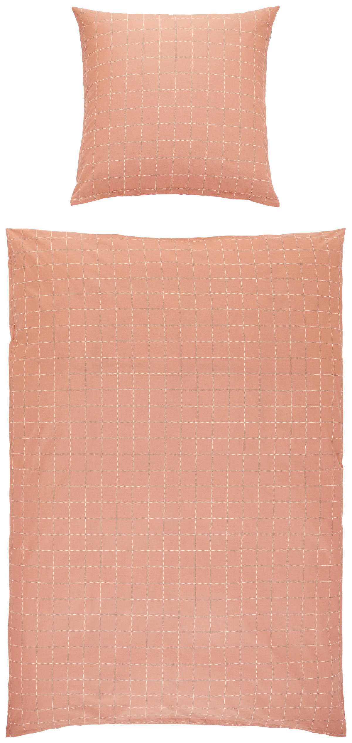 BETTWÄSCHE 135/200 cm JustB! by Bettina Zimmermann Renforcé  - Koralle/Creme, Design, Textil (135/200cm) - Musterring