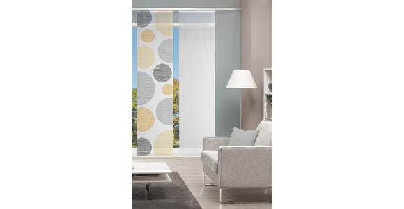 FLÄCHENVORHANG in Gelb transparent - Gelb, Design, Textil (60/255cm) - Novel