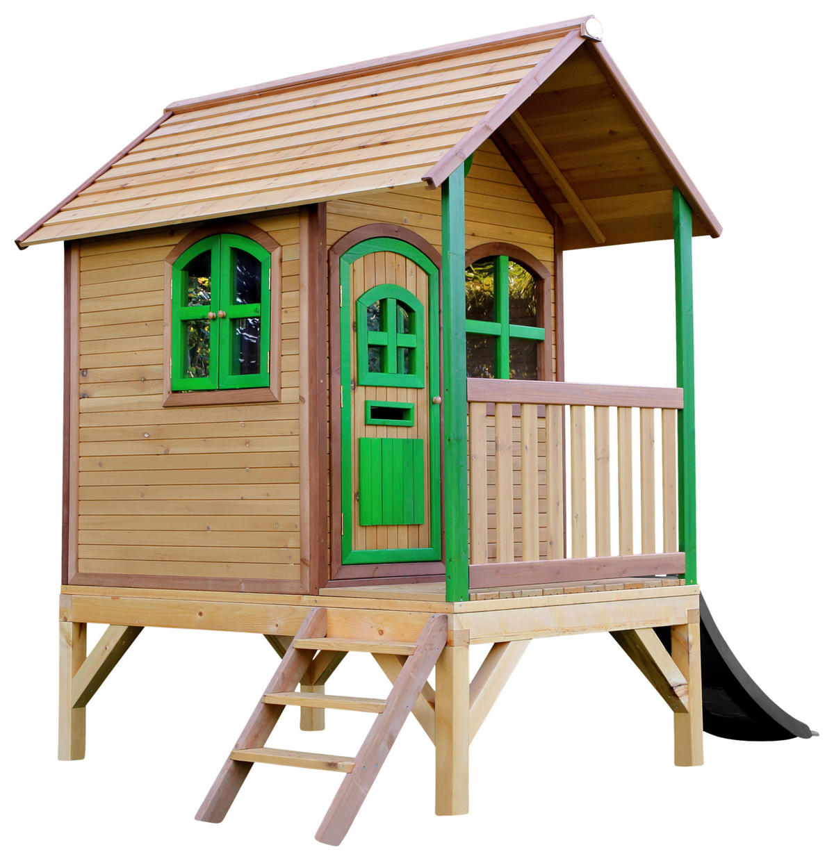 SPIELHAUS 287/231/191 cm  - Rot/Braun, Konventionell, Holz (287/231/191cm)