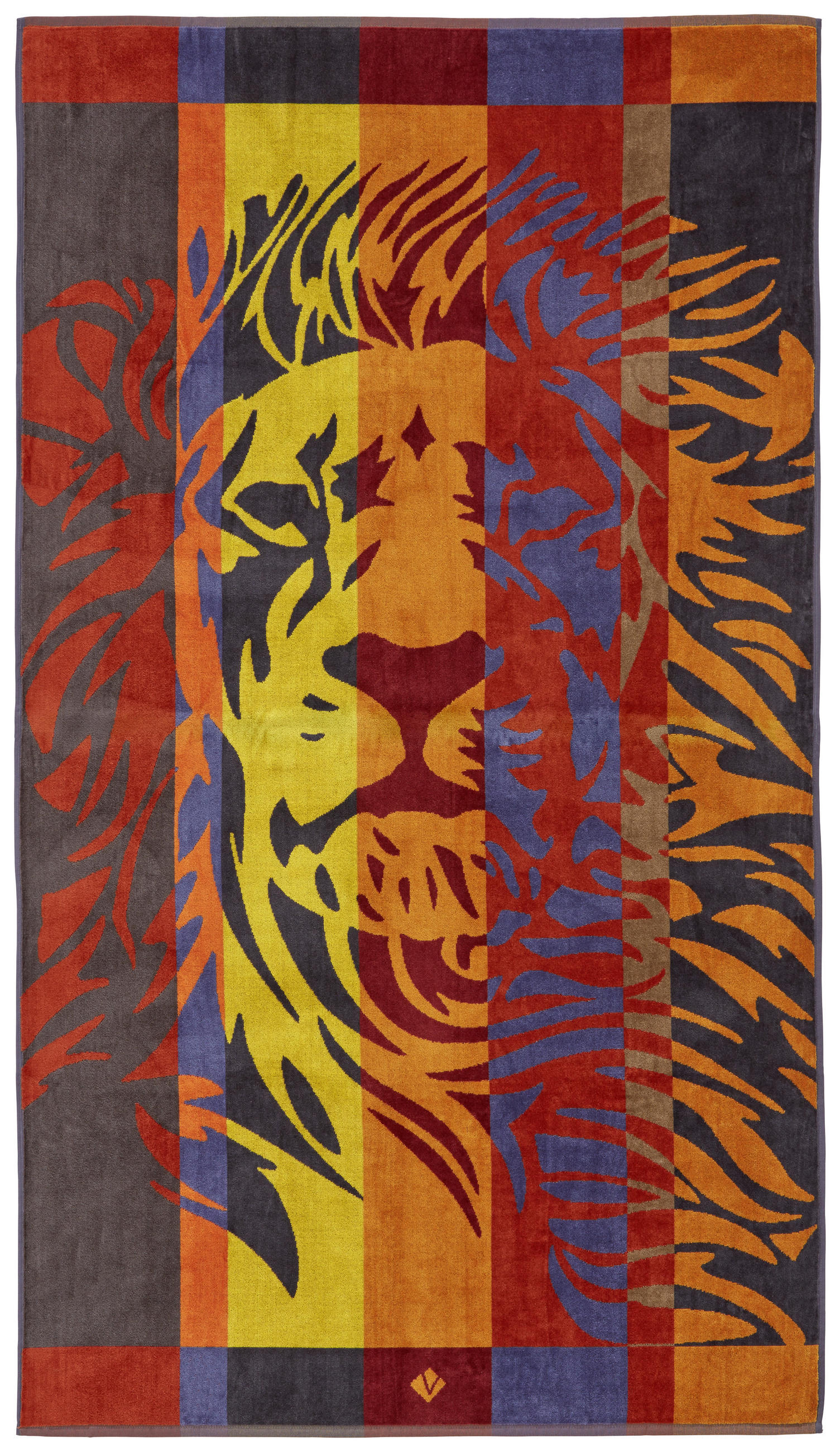 STRANDTUCH Ethno Lion Terracotta 100/180 cm  - Terracotta, Trend, Textil (100/180cm) - Vossen
