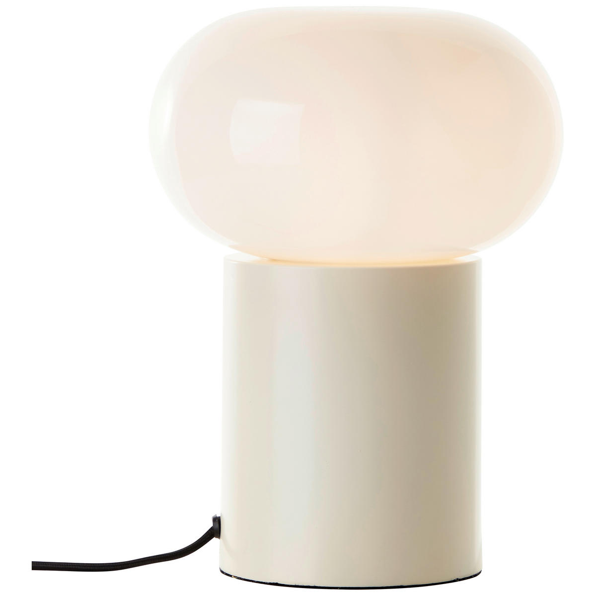TISCHLEUCHTE Daeny 20/27 cm   - Beige/Weiß, Design, Glas/Metall (20/27cm) - Brilliant