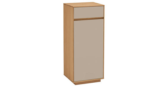 KOMMODE 44/103/37 cm  - Sandfarben/Eiche Bianco, Design, Holz/Holzwerkstoff (44/103/37cm) - Novel
