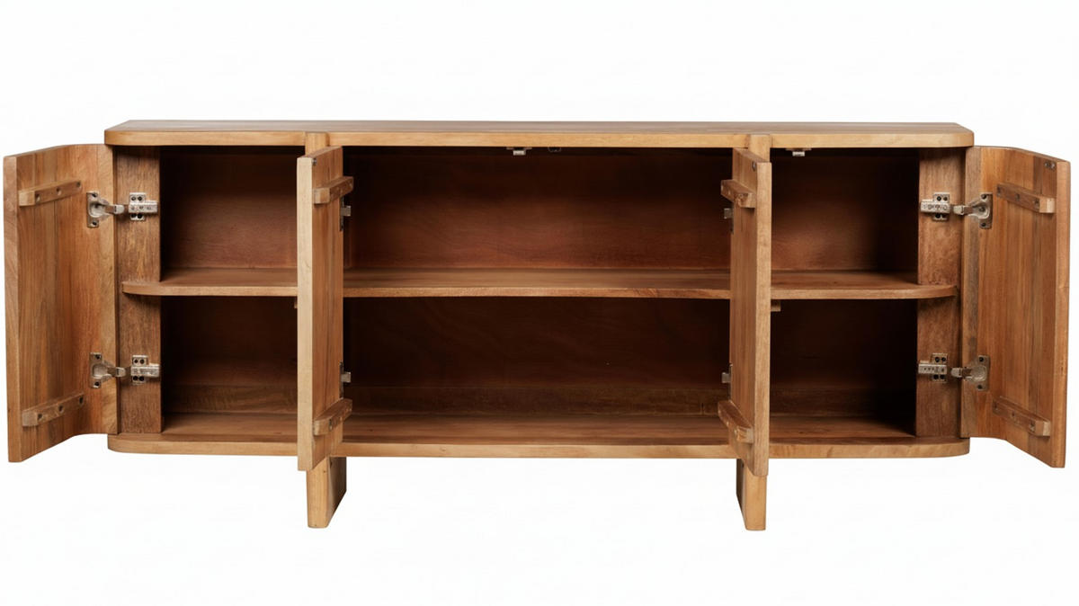 SIDEBOARD  in 160/72/42 cm  - Naturfarben, Design, Holz (160/72/42cm) - Livetastic