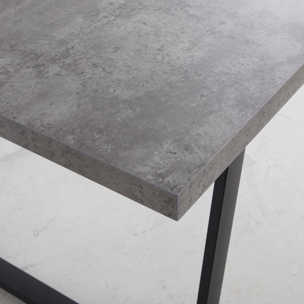 JEDILNA MIZA, siva  - črna/siva, Design, kovina/leseni material (180/90/76cm) - Carryhome