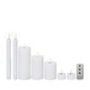 LED-KERZE  - Weiß, Basics, Kunststoff/Paraffin - Ambia Home
