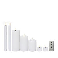 LED-KERZE  - Weiß, Basics, Kunststoff/Paraffin - Ambia Home