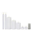 LED-KERZE - Weiß, Basics, Kunststoff/Paraffin - Ambia Home