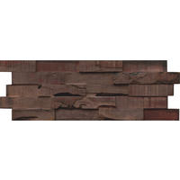 WANDVERKLEIDUNG 9 Stück  - Dunkelbraun, Basics, Holz (56/20/1.8cm)