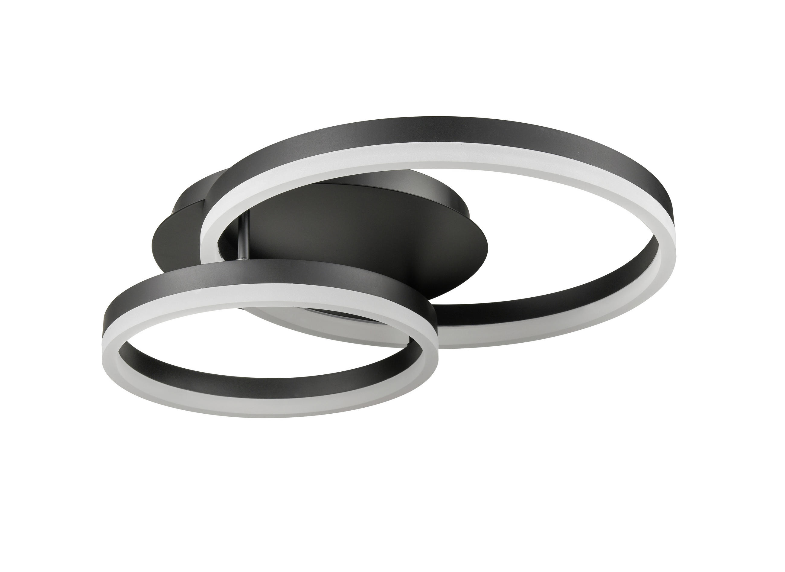 LED PLAFONJERA - crna, Osnovno, metal/plastika (40x52cm)