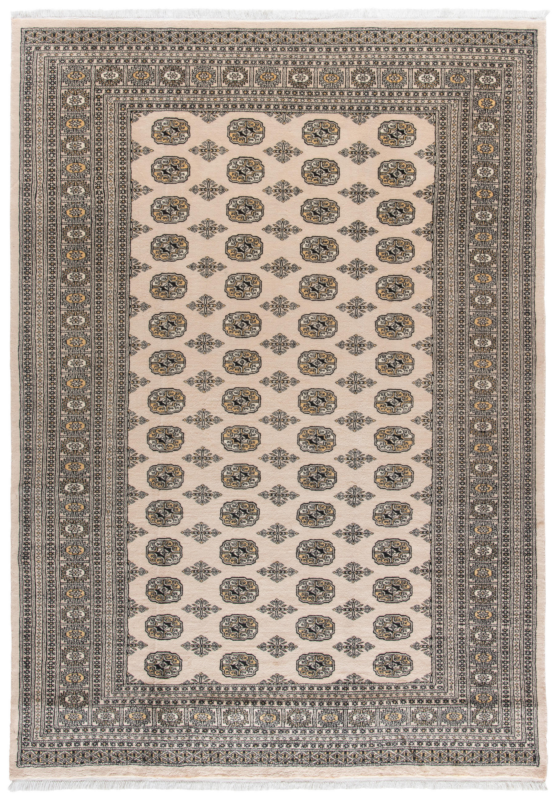 ORIENTTEPPICH 80/300 cm Bochara Premium CR. Afghan Classic  - Beige, Lifestyle, Textil (80/300cm) - Cazaris